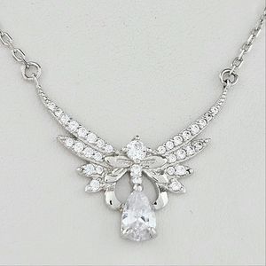 Guardian Angel Necklace,  925 Sterling Silver Charmed Aroma Angel Collection